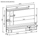 Ver imagem 5 de Painel para TV até 55 Polegadas Ares - DJ Móveis. - Demolição e Off White