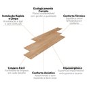 Ver imagem 5 de Piso Vinílico em Régua 17,78cm X 2mm X 1,21m Sofisticato Ruffino