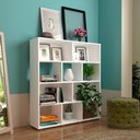 Ver imagem 1 de Estante de Livros 91CMX109CM 10 Nichos Book Branco