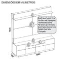 Ver imagem 4 de Home Theater Quadrus para TV até 70 Polegadas | Dj Móveis - Rúst. Terrara e Off White