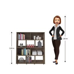 Estante para Livros com 10 Nichos Artely - 9 Estante para Livros com 10 Nichos Artely - 9