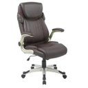 Ver imagem 1 de Cadeira Presidente Pelegrin PEL-4209 em Couro Pu Marrom