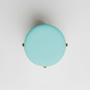 Ver mais imagens de Kit 2 Puffs Decorativos Eloah Suede Redondo Assento Extra para Sala Quarto Pufe com Pés de Madeira