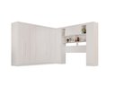 Ver imagem 2 de Guarda-Roupa Casal Modulado Canto 11 Portas com Espaço para Cama Multimóveis Branco