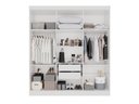 Ver imagem 6 de Guarda-Roupa Casal Modulado Canto 11 Portas com Espaço para Cama Multimóveis Branco