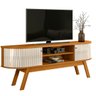 Bancada Valência Tvs até 75” Cinamomo Off White 511139 Madetec - 1