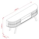 Ver imagem 4 de Bancada Valência Tvs até 75” Cinamomo Off White 511139 Madetec