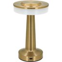Ver imagem 1 de Luminária Decorativa Enfeite Casa de Led Mesa Usb Metal 20x12x12cm Dourado