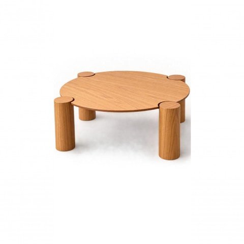Mesa de Centro Elo Orgânico MDF Madeira 60cm Amadeirado