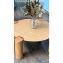 Ver imagem 4 de Mesa de Centro Elo Orgânico MDF Madeira 60cm Amadeirado