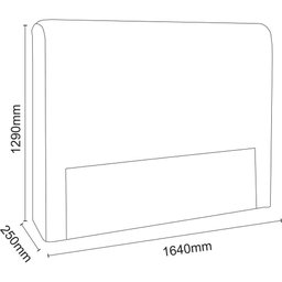 Cabeceira Queen Imperatriz Nobuck Bege - Simbal - 3