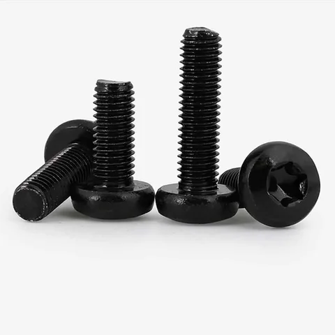 PARAFUSO TORX T15 C.PANELA M3,5 X 12,7 ZINCO PRETO - 100Pçs
