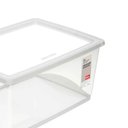 Ver imagem 4 de 2 Caixas Organizadoras Plástica 60l Tampa My Closet Ordene Transparente Empilháveis