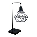 Ver imagem 1 de Abajur Luminária de Mesa com Aramado Retro - Preto