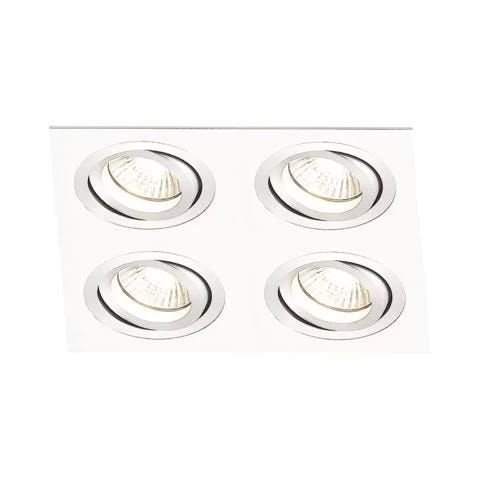 Spot Embutido Quad Ecco 4xminidicroica - Br
