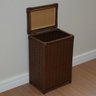 Cesto de Roupas Fibra Sintética 38x28x57 Marrom Palha Indiana - 5