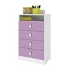 Cômoda Meu Fofinho 4 Gavetas Lilás - Art In Móveis - Lilás - 3