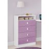 Cômoda Meu Fofinho 4 Gavetas Lilás - Art In Móveis - Lilás - 1