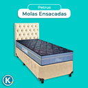 Ver imagem 4 de Kit Cabeceira + Cama Box + Colchão Solteiro Molas Ensacadas Petrus Paropas