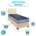 Ver imagem 3 de Kit Cabeceira + Cama Box + Colchão Solteiro Molas Ensacadas Petrus Paropas