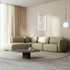 Sofá Modular 4 Lugares Com Sumiê Orla CabeCasa MadeiraOriginals