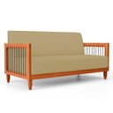 Ver imagem 1 de Sofá Varanda Samoa Madeira Maciça 02 Lugares com Cordas Náutica Linho Dourado - Desk Design