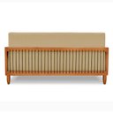 Ver imagem 6 de Sofá Varanda Samoa Madeira Maciça 02 Lugares com Cordas Náutica Linho Dourado - Desk Design