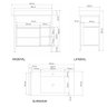 Gabinete Banheiro Ferro Steel Wood 80x45cm Concreto - 2