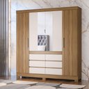 Ver imagem 2 de Guarda Roupa Casal Cádis Amêndola Off White – Demóbile