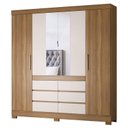 Ver imagem 1 de Guarda Roupa Casal Cádis Amêndola Off White – Demóbile