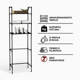 Prateleira de Banheiro com 3 Níveis - 4