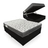 Cama Box Com Baú Viúva Blindado + Colchão De Espuma D33 - Ortobom - iso 100 128cm Preto - 1