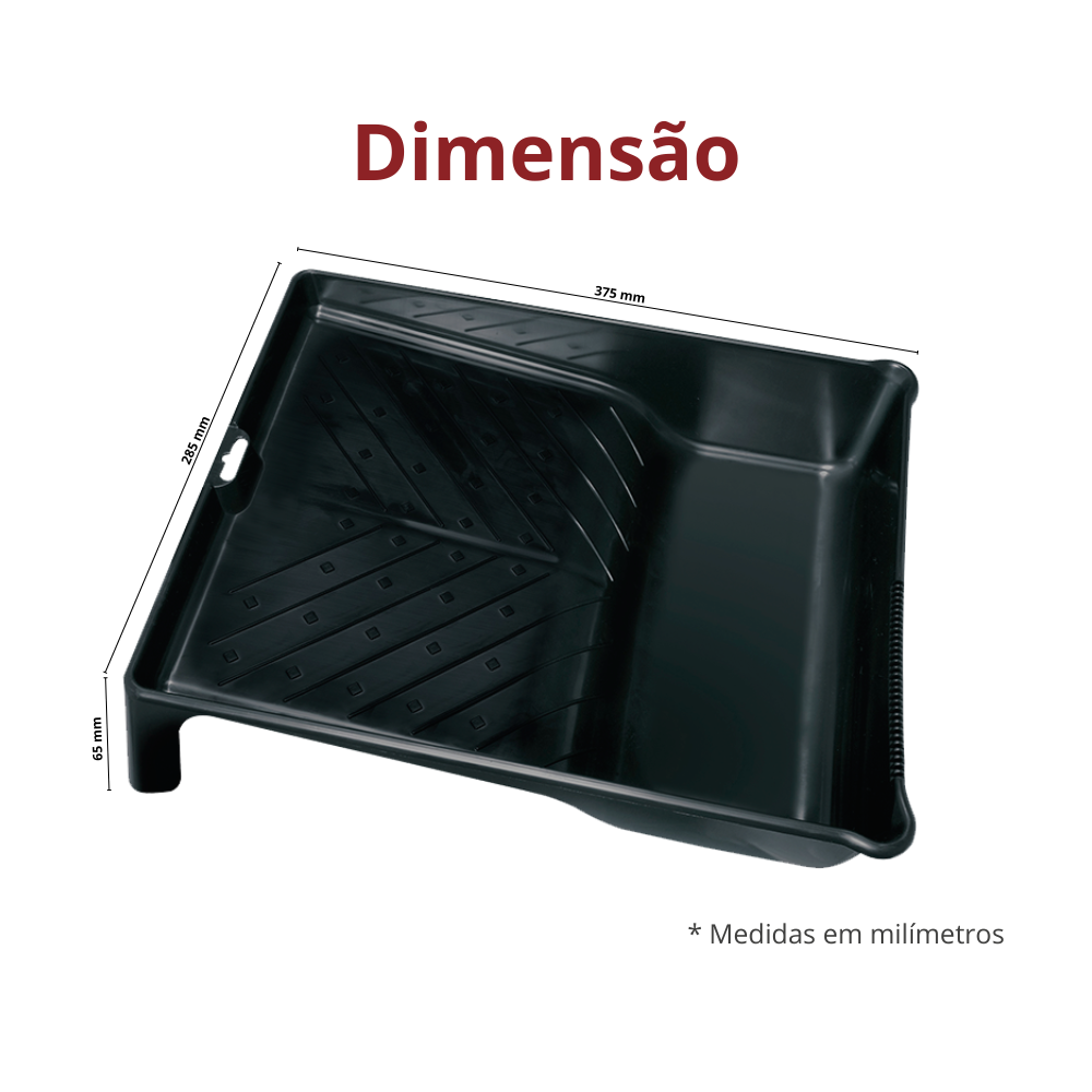 Kit Pintura Standard 3 Peças Suporte, Rolo 23cm e Bandeja Durín - 6