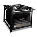Ver imagem 1 de Fogão Industrial 4 Bocas com Forno Tampa de Vidro