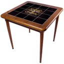 Ver imagem 1 de Mesa de Madeira Jantar Maciça Rustica Quadrada Empório Tambo - Stronger Whiskey - Imbuia