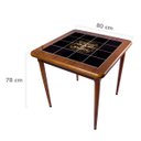 Ver imagem 4 de Mesa de Madeira Jantar Maciça Rustica Quadrada Empório Tambo - Stronger Whiskey - Imbuia