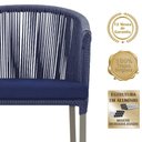 Ver imagem 3 de 4 Cadeiras de Jantar Noronha Fendi Corda Náutica E10 Trama Azul