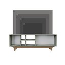 Ver imagem 6 de Rack para Tv até 65'' com 2 Portas e Nichos 160cm Lars - Verde