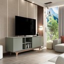 Ver imagem 2 de Rack para Tv até 65'' com 2 Portas e Nichos 160cm Lars - Verde