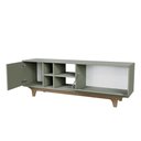 Ver imagem 4 de Rack para Tv até 65'' com 2 Portas e Nichos 160cm Lars - Verde