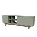 Ver imagem 1 de Rack para Tv até 65'' com 2 Portas e Nichos 160cm Lars - Verde
