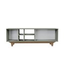 Ver imagem 5 de Rack para Tv até 65'' com 2 Portas e Nichos 160cm Lars - Verde