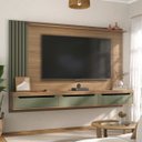Ver imagem 1 de Painel para Tv até 75 Polegadas 3 Gavetas 1 Prateleira com Ripado Presence Artely