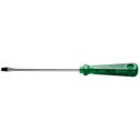 Ver imagem 1 de Chave fenda ponta chata 10x350 mm haste em aco cromo vanadio cabo injetado em pvc verde -