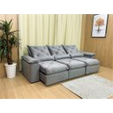 Ver imagem 3 de Sofá Retrátil Reclinável 2,70 M Cinza 502 Zuqui Plus