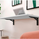 Ver imagem 4 de Mesa de Parede Dobravel Supensa com Suporte 50x35 Branca