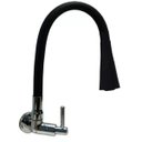 Ver imagem 1 de 3168 C80 - Torneira Bica Móvel Parede com Tubo Gourmet Preto Max:prateado
