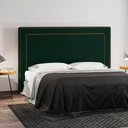 Ver imagem 2 de Cabeceira Cama Box Casal 140cm Mali P02 Veludo Verde Musgo - Mpozenato