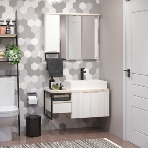Conjunto Banheiro Berton Accord 80cm Atenna/br