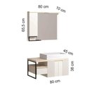 Ver imagem 2 de Conjunto Banheiro Berton Accord 80cm Atenna/br